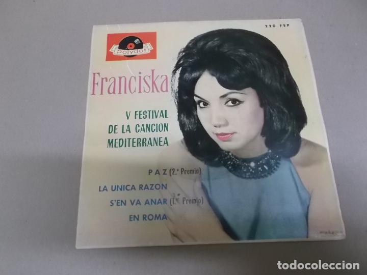 Discos de vinilo: FRANCISKA (EP) PAZ A&Ntilde;O &ndash; 1963 - Foto 1