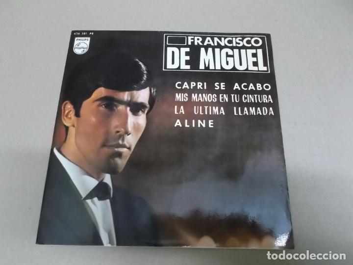 Discos de vinilo: FRANCISCO DE MIGUEL (EP) ALINE A&Ntilde;O &ndash; 1965 - Foto 1
