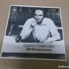 Discos de vinilo: FERNANDO FERNAN GOMEZ (SN) AUN VIVO PARA EL AMOR AÑO – 1975. Lote 204439858