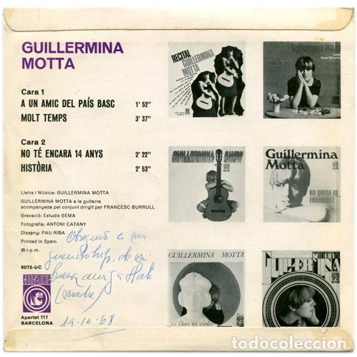 Discos de vinilo: A Un Amic Del Pa&iacute;s Basc - Guillermina Motta - Foto 2