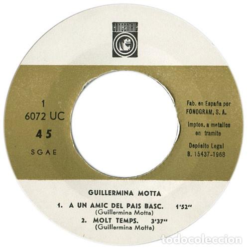 Discos de vinilo: A Un Amic Del Pa&iacute;s Basc - Guillermina Motta - Foto 3