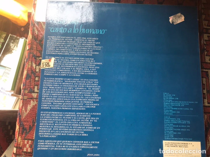 Discos de vinilo: V&iacute;ctor Jara. Tres vinilos - Foto 4
