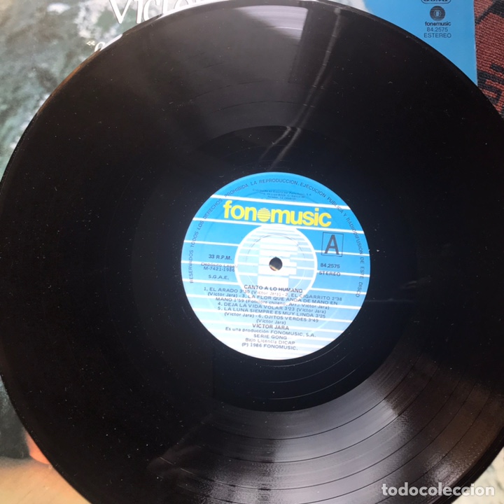 Discos de vinilo: V&iacute;ctor Jara. Tres vinilos - Foto 7