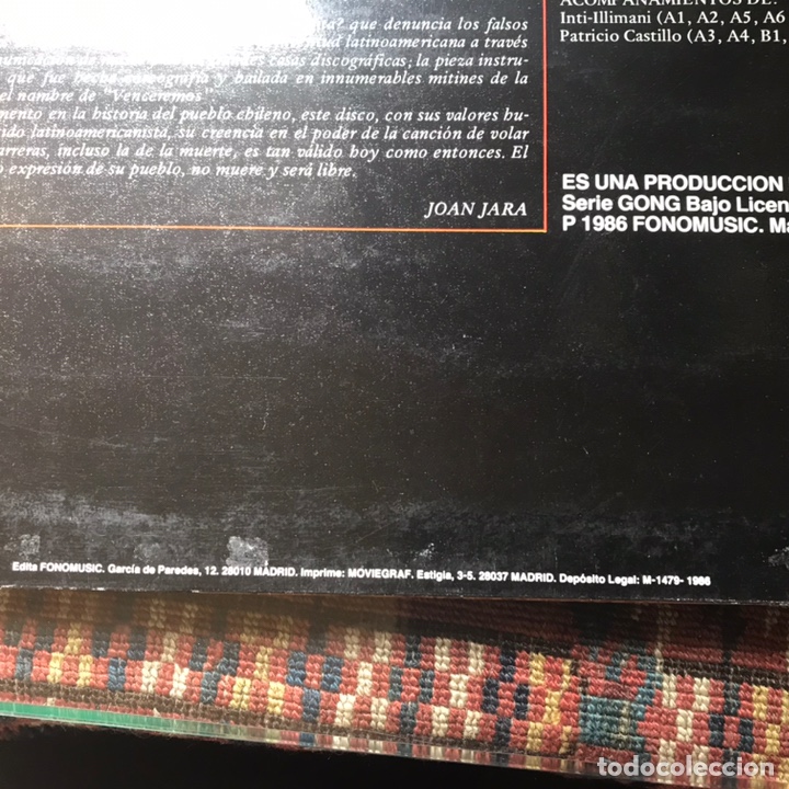 Discos de vinilo: V&iacute;ctor Jara. Tres vinilos - Foto 12