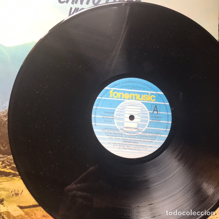 Discos de vinilo: V&iacute;ctor Jara. Tres vinilos - Foto 14