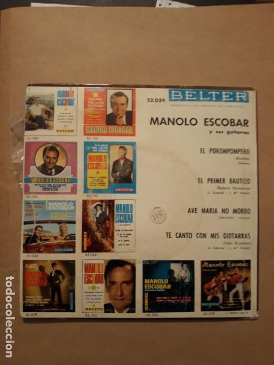 Discos de vinilo: DISCO SINGLE MANOLO ESCOBAR Y SUS GUITARRAS - Foto 3