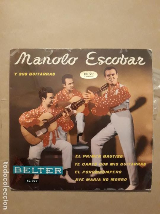 Discos de vinilo: DISCO SINGLE MANOLO ESCOBAR Y SUS GUITARRAS - Foto 1