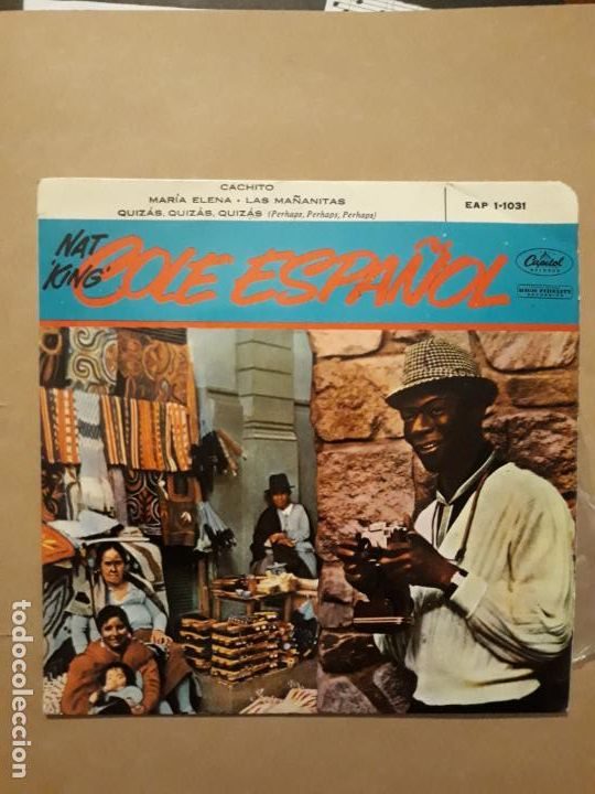 Discos de vinilo: DISCO SINGLE NAT KING COLE ESPA&Ntilde;OL - Foto 1