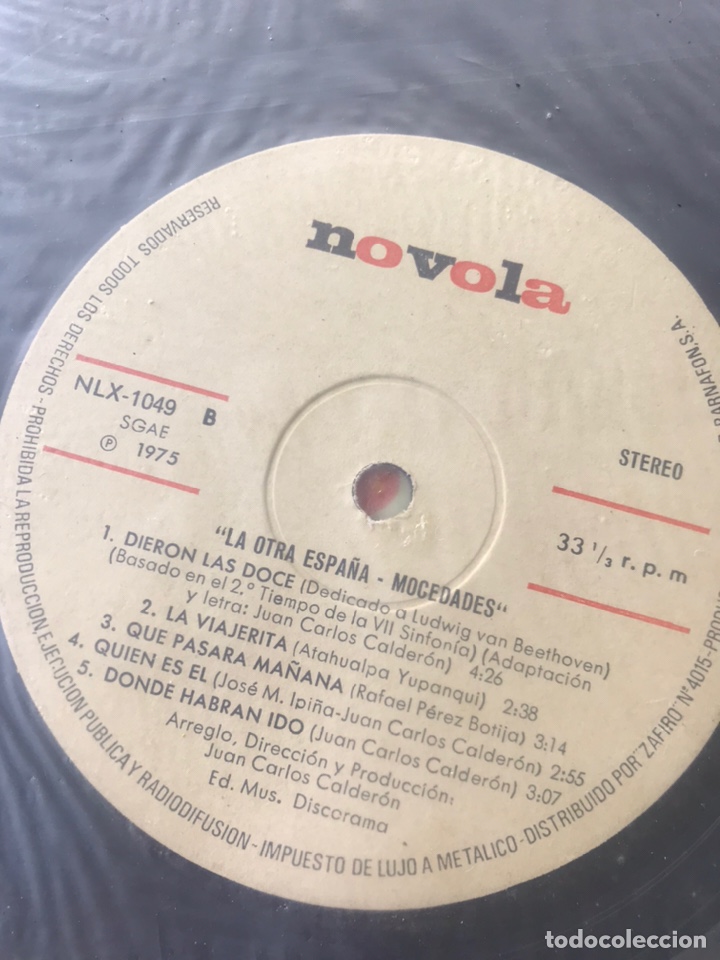 Discos de vinilo: Disco Mocedades &ldquo;La otra Espa&ntilde;a&rdquo; - Foto 4