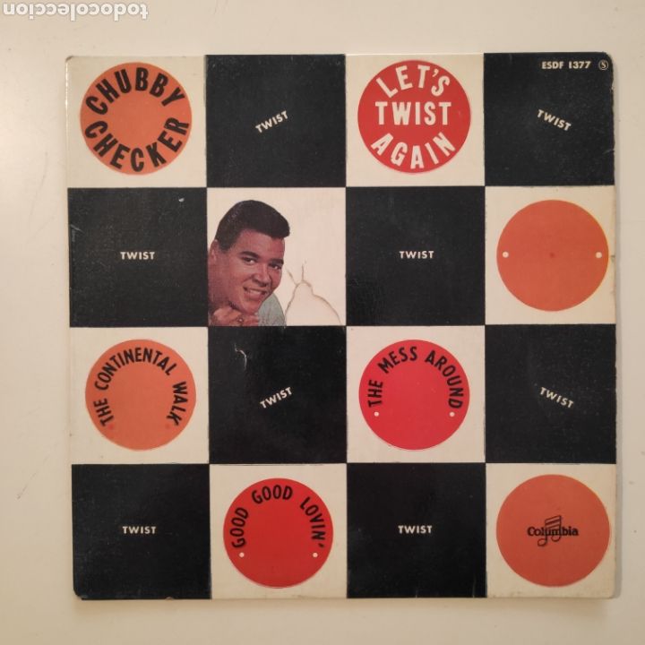 Discos de vinilo: NT CHUBBY CHECKER - LETS TWIST AGAIN EDICION FRACESA EP VINILO - Foto 1