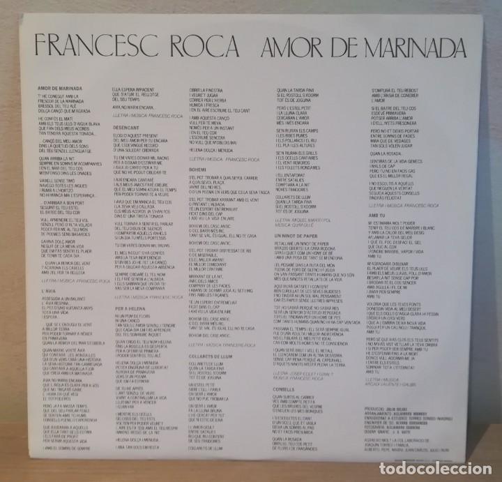 Discos de vinilo: Disco Francesc Roca &rdquo;Amor de marinada&rdquo; - Foto 4