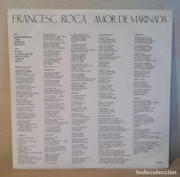 Discos de vinilo: Disco Francesc Roca &rdquo;Amor de marinada&rdquo; - Foto 5