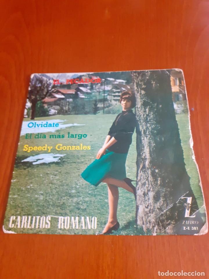 Discos de vinilo: disco de Vinilo single de carlitos romano - Foto 1