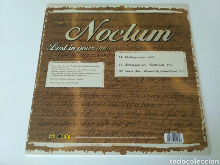 Discos de vinilo: Noctum - Lost In Your Eyes - Foto 2