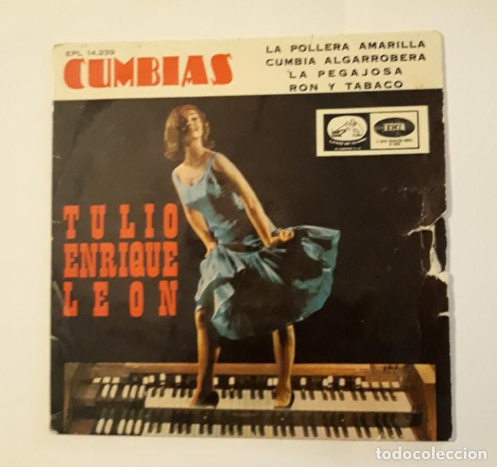 Discos de vinilo: SINGLE CUMBIAS TULIO ENRIQUE LE&Oacute;N - Foto 1