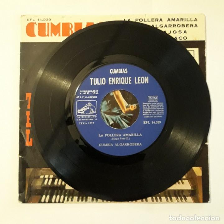 Discos de vinilo: SINGLE CUMBIAS TULIO ENRIQUE LE&Oacute;N - Foto 2