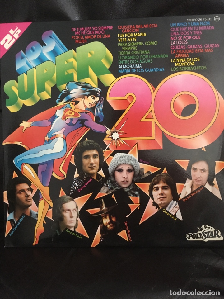 Discos de vinilo: DISCO VINILO LP LOS S&Uacute;PER 20 - Foto 1