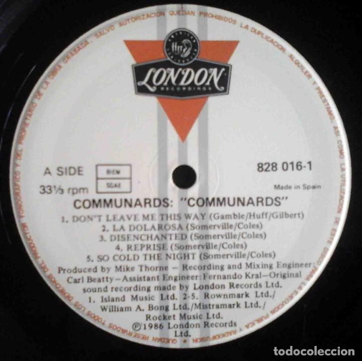 Discos de vinilo: Communards Dont leave me this way + 9 - Foto 3