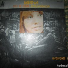 Discos de vinilo: KARINA - YO TE DIRE SINGLE ORIGINAL ESPAÑOL - HISPAVOX RECORDS 1971 - MONOAURAL