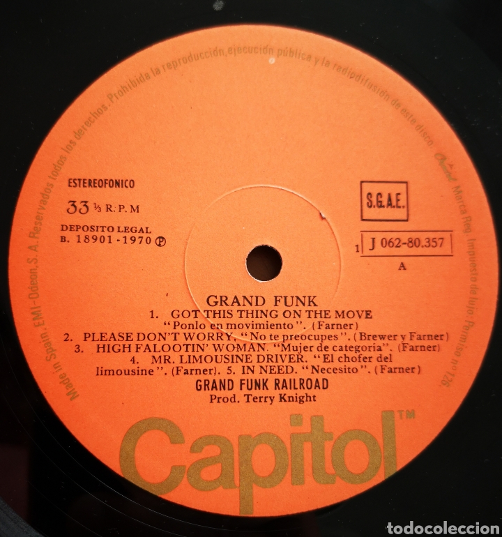 Discos de vinilo: GRAND FUNK - EL ORIGINAL - Foto 2