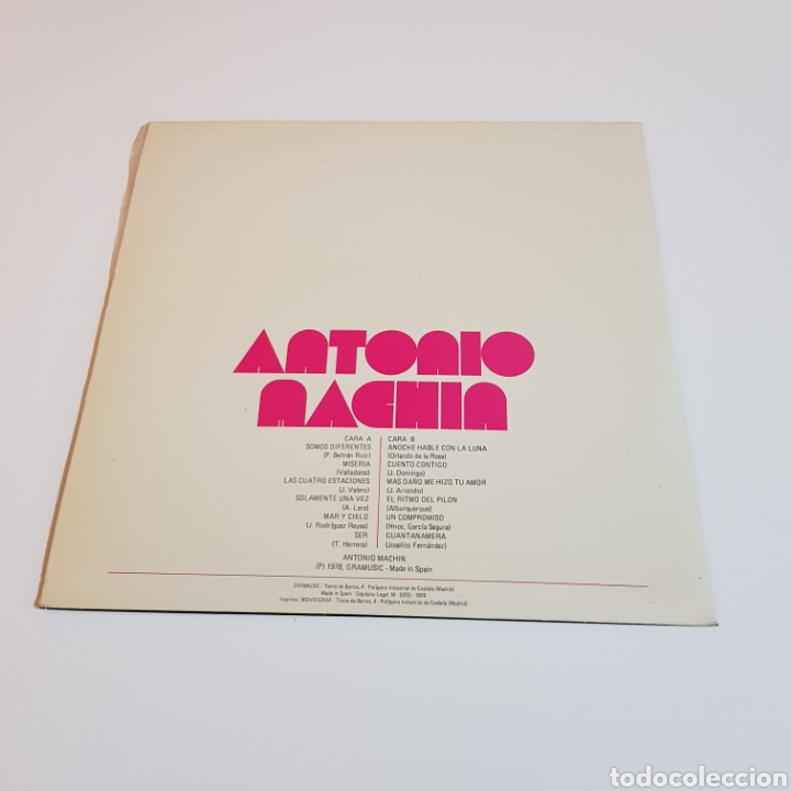 Discos de vinilo: ANTONIO MACHIN 1976 GRAMUSIC - Foto 2