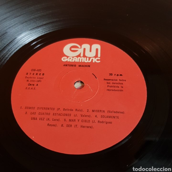 Discos de vinilo: ANTONIO MACHIN 1976 GRAMUSIC - Foto 3