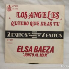 Discos de vinilo: LOS ANGELES / ELSA BAEZA, SINGLE PROMO, HISPAVOX 1974