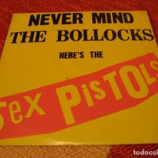 Discos de vinilo: SEX PISTOLS LP NEVER MIND THE BOLLOCKS VIRGIN 2º PRENSAJE ESPAÑA 1977 SUBMISSION. Lote 205000042
