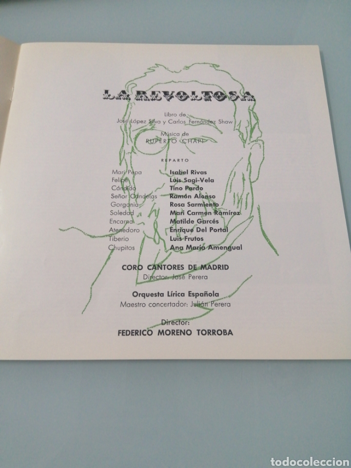 Discos de vinilo: LA REVOLTOSA. CHAP&Iacute;. ODEON. LP. 1968. INCLUYE LIBRO. - Foto 5