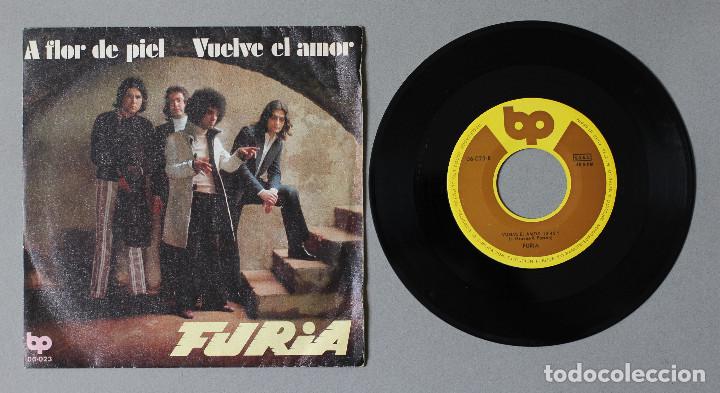 Discos de vinilo: FURIA// A FLOR DE PIEL// SINGLE// 1972// BELTER - Foto 3