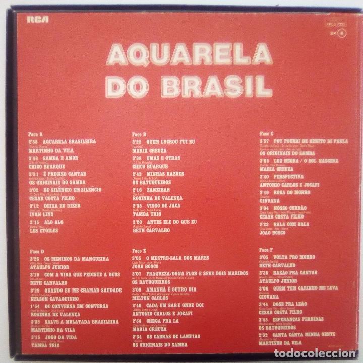 Discos de vinilo: AQUARELA DO BRASIL, CAJA DE 3 LPs - Foto 2