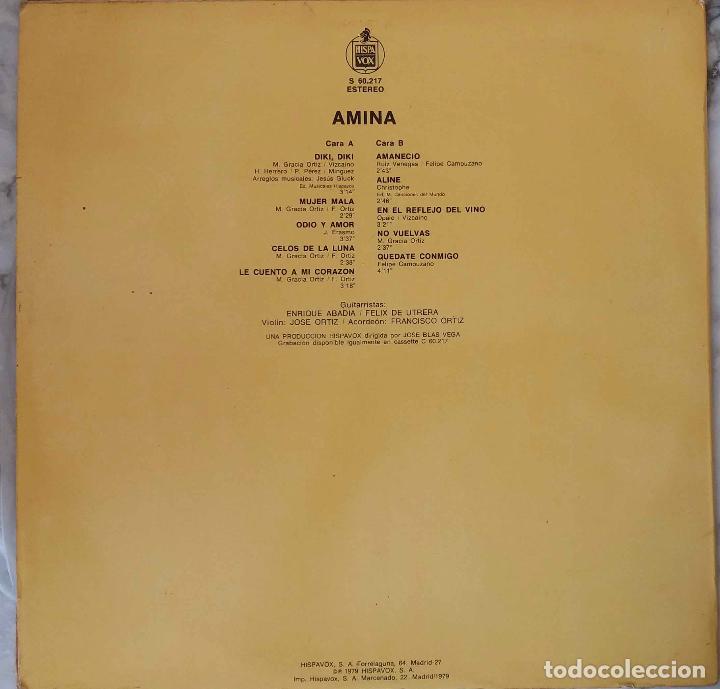 Discos de vinilo: AMINA, DIKI DIKI. LP ORIGINAL 1979 - Foto 2