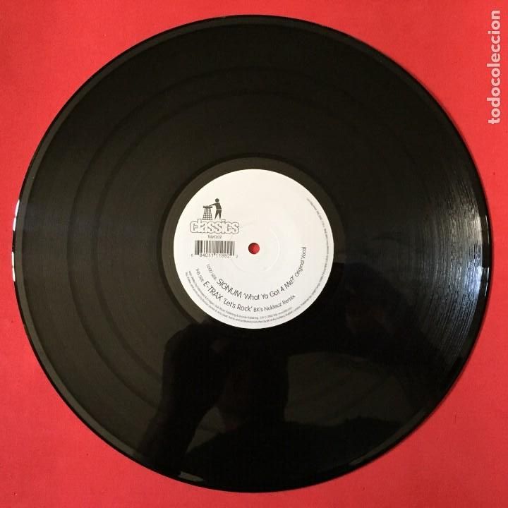 Discos de vinilo: Signum / E-Trax - What Ya Got 4 Me? / Lets Rock - Foto 1