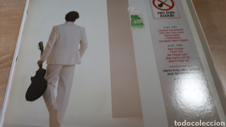 Discos de vinilo: GLENN FREY DEL GRUPO EAGLES NO FUN ALOUD - Foto 2