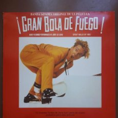 Discos de vinilo: ¡GRAN BOLA DE FUEGO! (BSO) - GREAT BALLS OF FIRE! OST - POLYDOR - 1989 - VG++/VG++. Lote 205242423