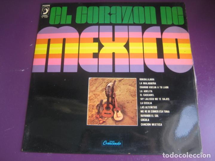 Dischi in vinile: EL CORAZON DE MEXICO LP DISCOPHON 1973 - 12 CLASICOS - MARIACHI CORRAL - TRIO ENSUE&Ntilde;O ETC RANCHERAS