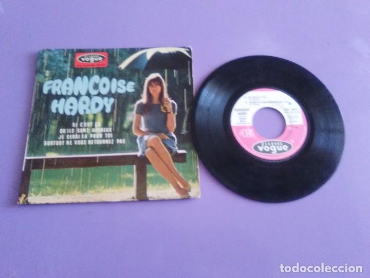 Discos de vinilo: MUY RARO EP. FRAN&Ccedil;OISE HARDY Si c'est &ccedil;a/Qu'ils sont hereux +2. A&Ntilde;O1966 Vogue EPL 8511 FRANCIA
