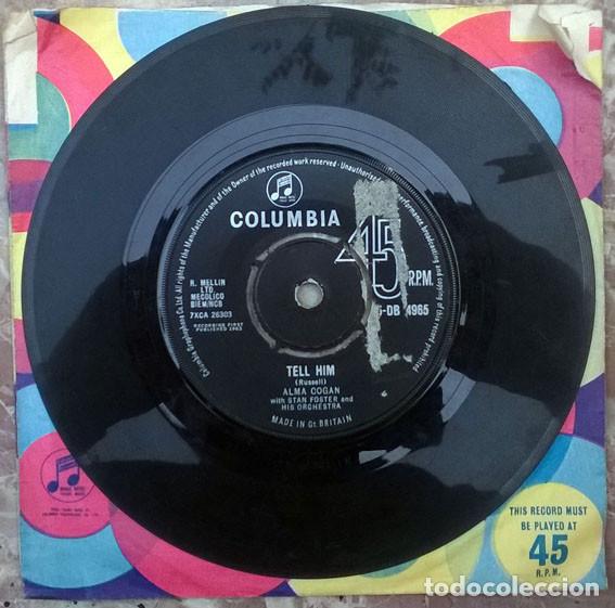 Alma Cogan - 7 Single - Tell Him / Fly Me To The Moon - Columbia DB 4965,  1963