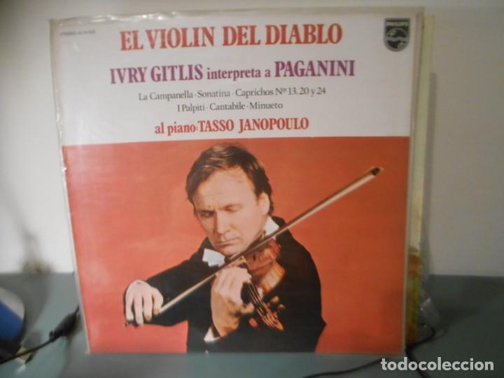 Discos de vinilo: EL VIOLIN DEL DIABLO - IVRY GITLIS INTERPRETA A PAGANINI