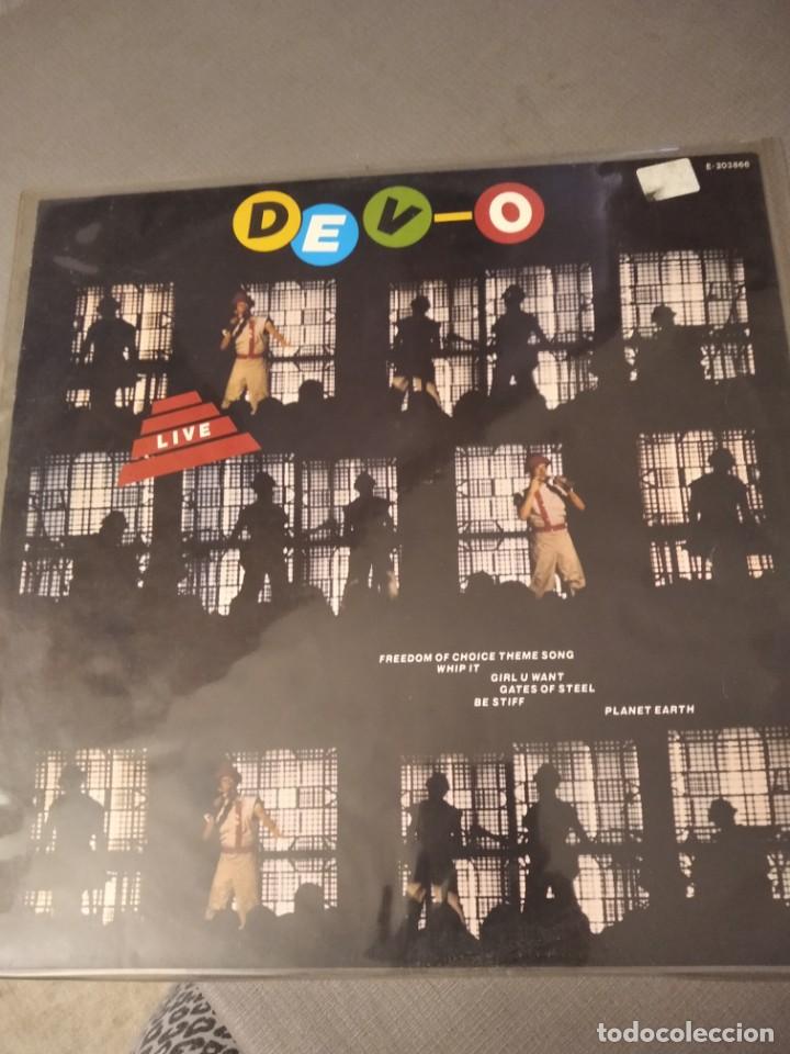 Discos de vinilo: Disco LP DEV-O. Live. 1.981 - Foto 1