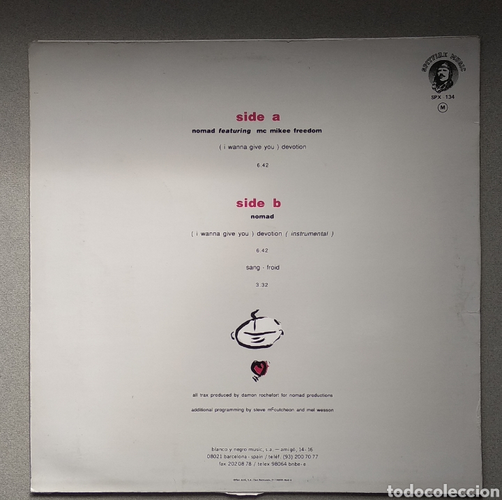 Discos de vinilo: NOMAD Featuring MC mujer freedom - Foto 2