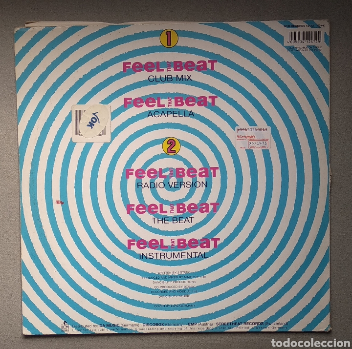 Discos de vinilo: STATIC,,,FEEL THAT BEAT - Foto 2