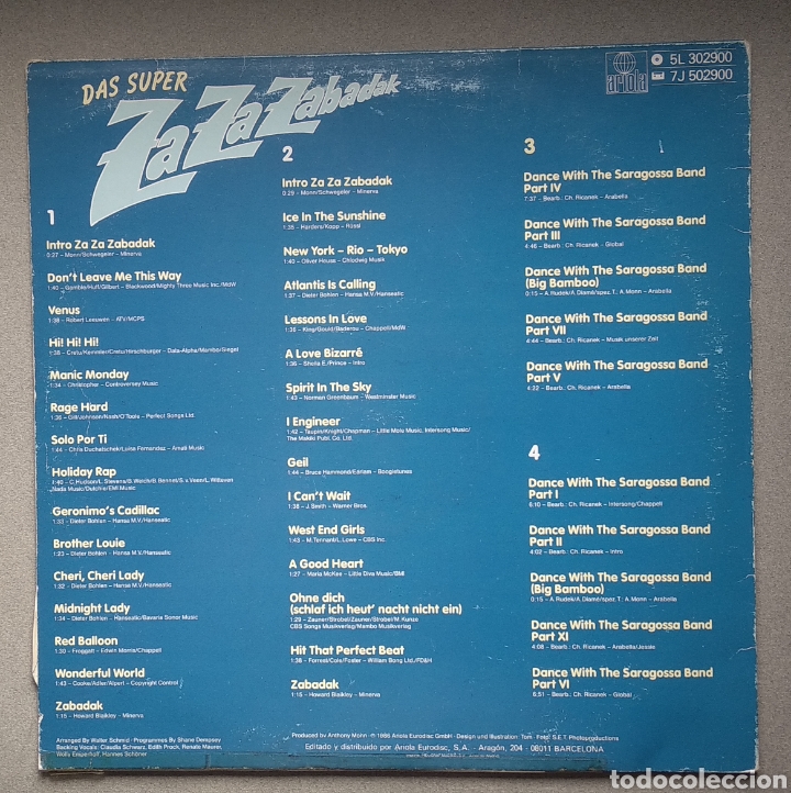 Discos de vinilo: ZAZAZABADAK,,, doble LP - Foto 2