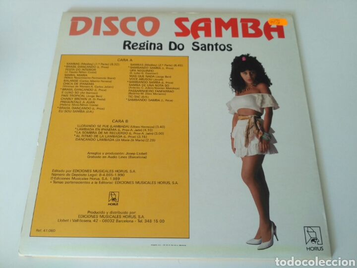 Discos de vinilo: Regina Do Santos - Disco Samba - Foto 2