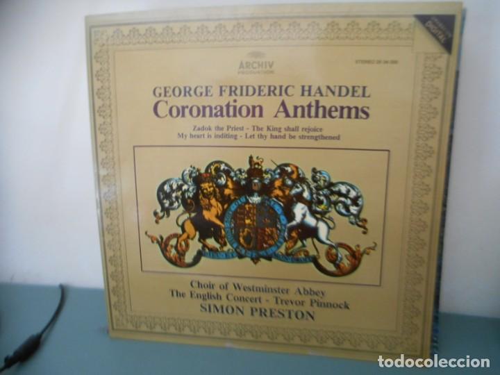 Discos de vinilo: HANDEL CORONATION ANTHEMS - Foto 1