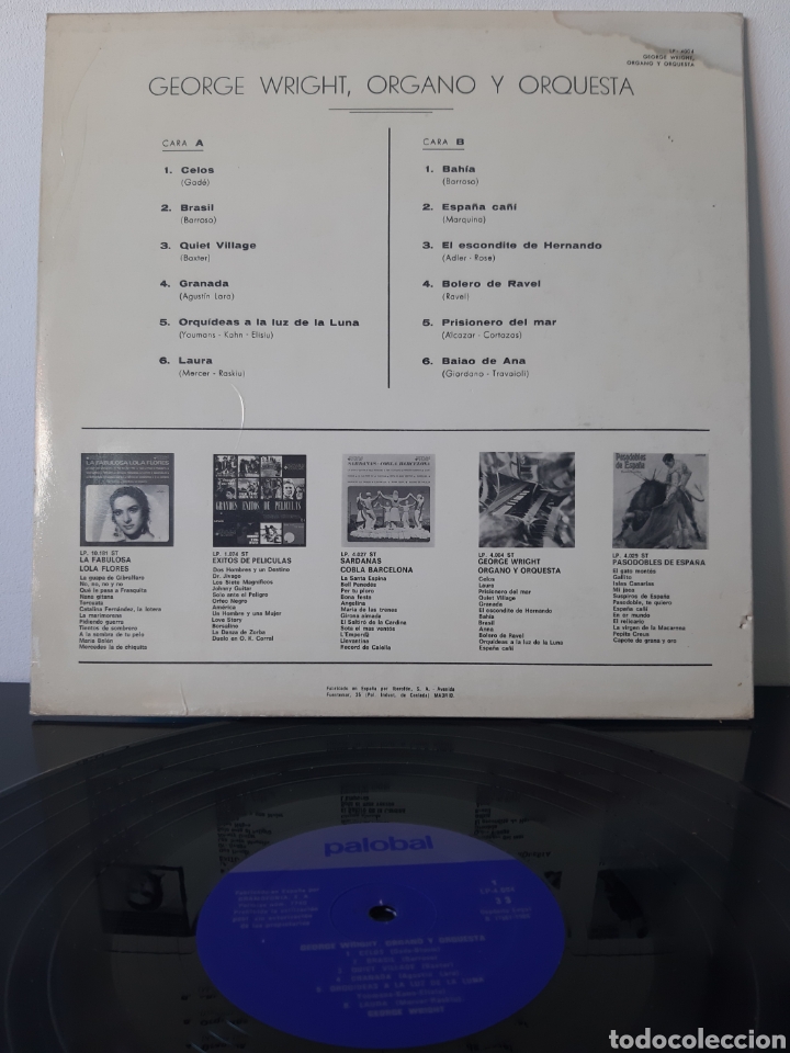 Discos de vinilo: George wright. Organo y Orquesta. B.3 - Foto 2