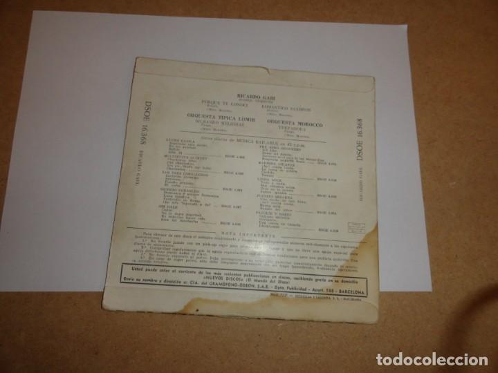 Discos de vinilo: DISCO DE VINILO RICARDO GABI.- 45 RPM - Foto 2