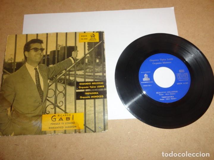 Discos de vinilo: DISCO DE VINILO RICARDO GABI.- 45 RPM - Foto 3