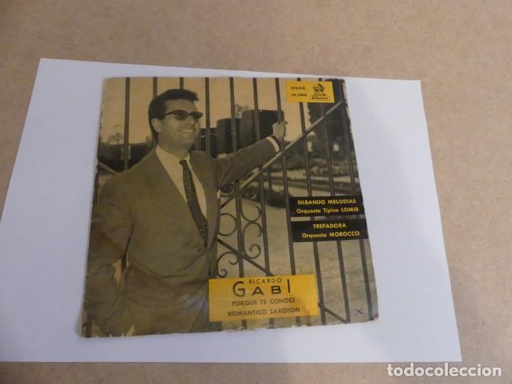 Discos de vinilo: DISCO DE VINILO RICARDO GABI.- 45 RPM - Foto 7