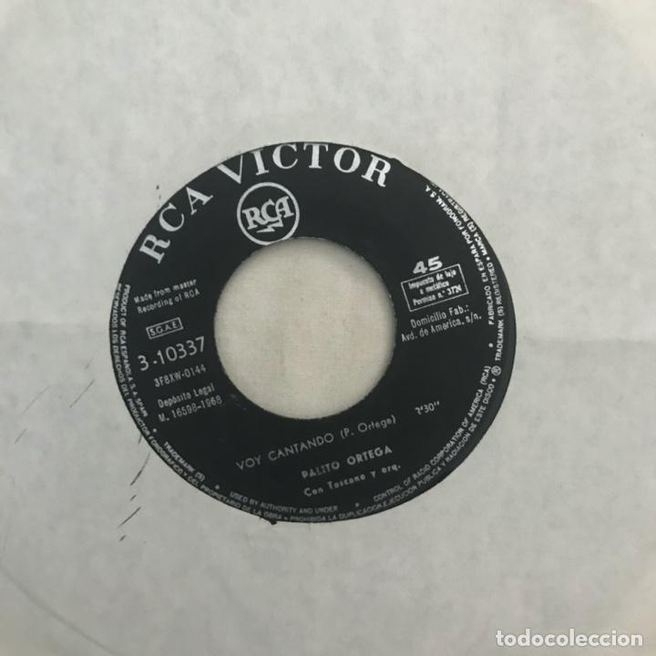 Discos de vinilo: Palito Ortega ?&ndash; Corazon Contento / Voy Cantando - Foto 2